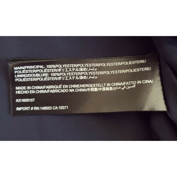 KEEPSAKE The Label Harmony off the shoulder bell sleeve top blouse navy XXS NEW - Picture 6 of 7